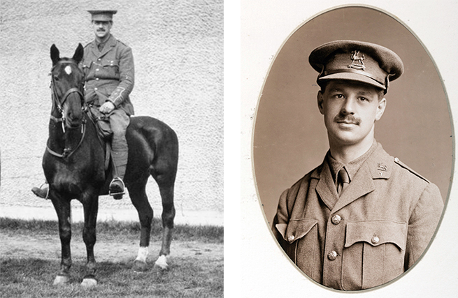 Two photos of Lieutenant-Colonel Alfred John Hamilton BOWEN (1903) - Photos: L - © IWM (Q107868); R - © Marlborough College Two photos of Lieutenant-Colonel Alfred John Hamilton BOWEN (1903) - Photos: L - © IWM (Q107868); R - © Marlborough College