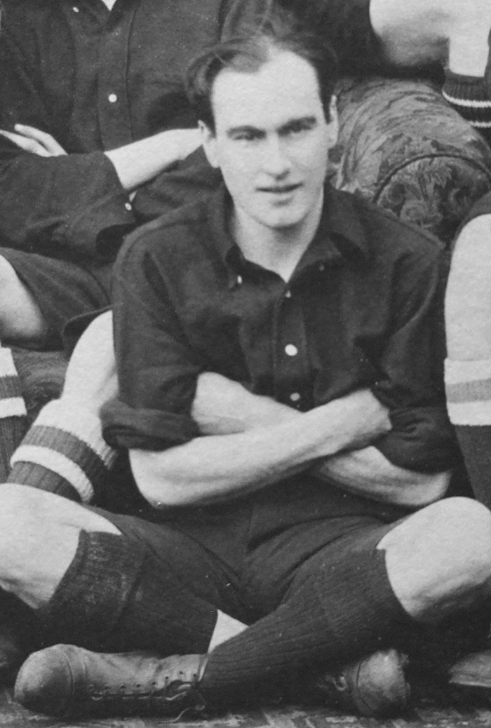 Francis Hardinge Follett BOOTH (1908), from a team photo of the College’s 1914 rugby XV Francis Hardinge Follett BOOTH (1908), from a team photo of the College’s 1914 rugby XV