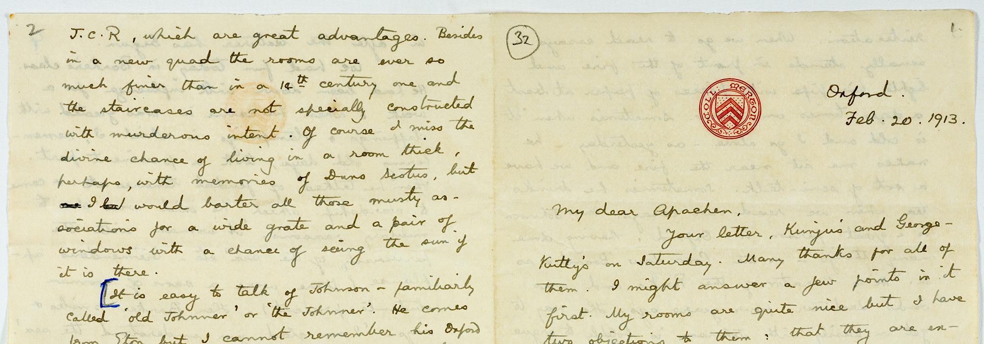 Letter home from Indian student Kuruvila Zachariah (1913) Letter home from Indian student Kuruvila Zachariah (1913)