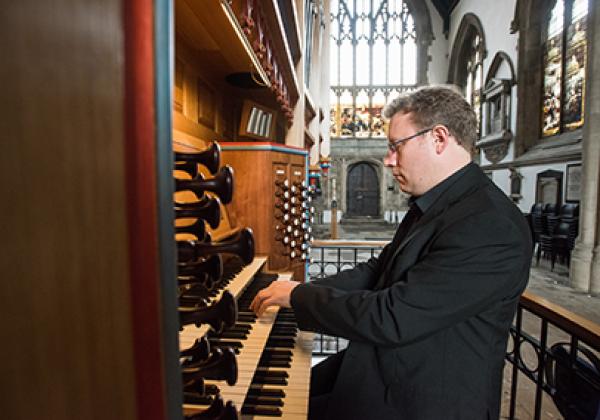 Benjamin Nicholas playing the Dobson Organ - Photo © John Cairns - www.johncairns.co.uk Benjamin Nicholas playing the Dobson Organ - Photo © John Cairns - www.johncairns.co.uk